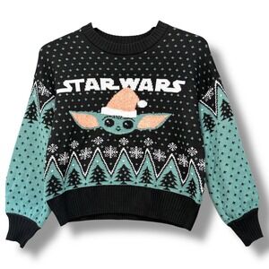 Star Wars Grogu Baby Yoda Christmas‎ Sweater Small Holiday Winter Pullover